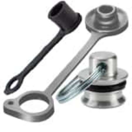 Bild für Kategorie Staubschutzdeckel und -stopfen (gegossen und aus Metall) für Schnellkupplungen