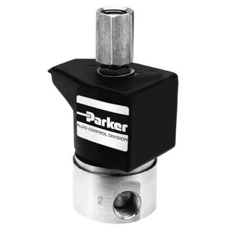 Bild für Kategorie 3-Wege-Allzweck-Magnetventile von Parker, normalerweise geschlossen, 1/4" NPT